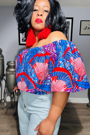 Salum 110114 - multi blue and red*