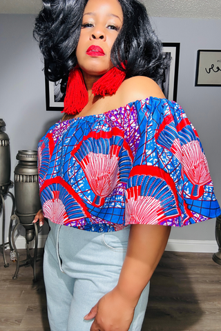Salum 110114 - multi blue and red*