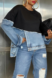 Kesh 022713 - black and denim*