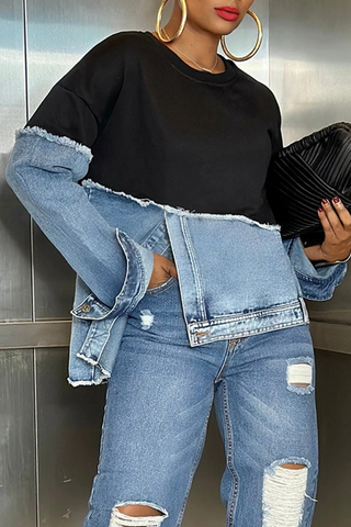 Kesh 022713 - black and denim*