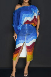 Whatcha Say Boo 092720 - faux denim*
