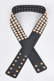 082214 - missy/plus black with pearl and gold*