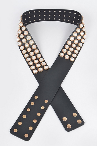 082214 - missy/plus black with pearl and gold