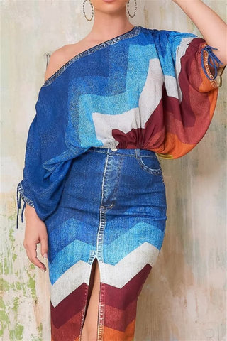 Whatcha Say Boo 092720 - faux denim*