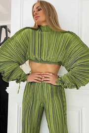 Pleats Pretty - 100315 - keylime green