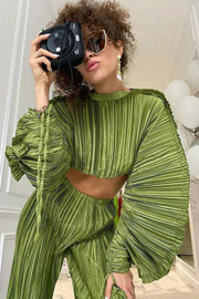 Pleats Pretty - 100315 - keylime green*