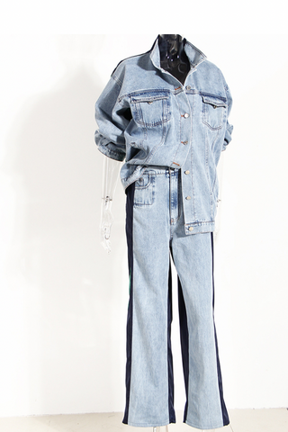 Giving Sporty 082248 - denim set*