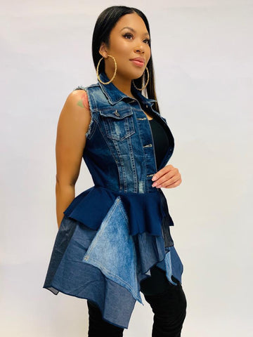 style "She Won II" 072563 - denim and navy