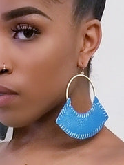 Style #082703 | coral | mint green earrings