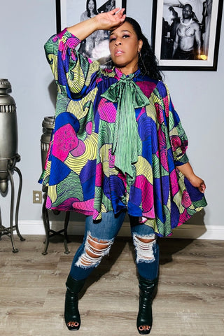 Swirly 120121 - green multicolor (NOW $55.00)*
