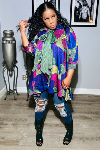 Swirly 120121 - green multicolor (NOW $55.00)*