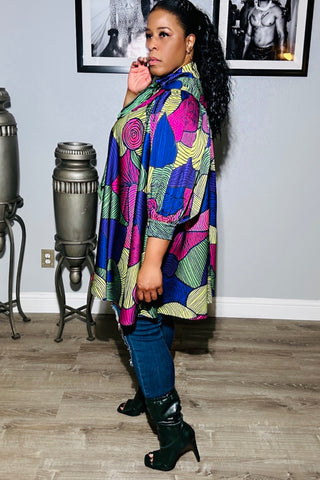 Swirly 120121 - green multicolor (NOW $55.00)*