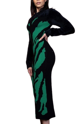 Womans Peak 091173 - black and kelley green*