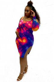 Paint Drops 081718 - curvaceous multi color tie dye* (NOW $10.00)