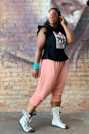 Girlie Flavor 080333 - black and red newspaper top