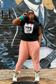 Girlie Flavor 080333 - black and red newspaper top