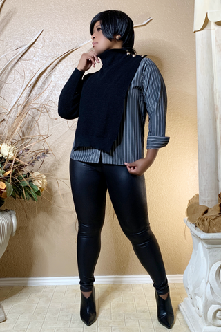 Double Layer Deluxe 102750 - black and dark grey (NOW $45.00)*