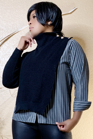 Double Layer Deluxe 102750 - black and dark grey (NOW $45.00)*
