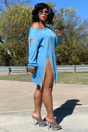 That Thigh Tho 111120 - ocean blue*