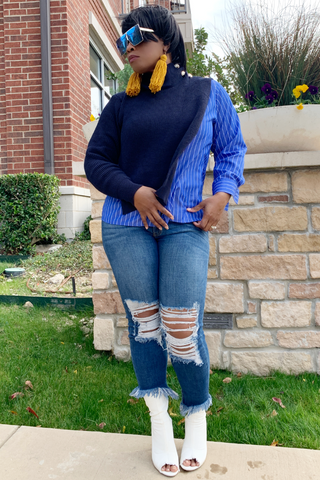 Double Layer Deluxe 102750 - navy and true blue (NOW $45.00)*