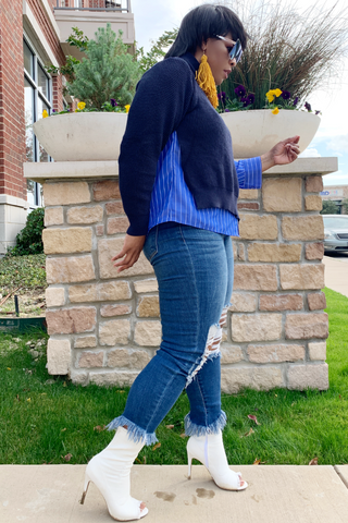 Double Layer Deluxe 102750 - navy and true blue (NOW $45.00)*