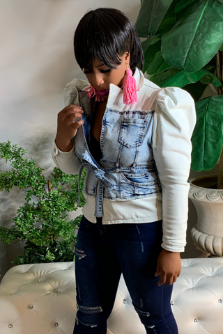 You Know Me 012611 - denim and white (NOW $42.99)*