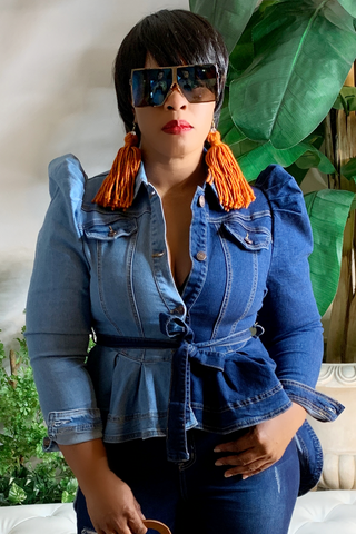 Two at a Time 012690 - two tone denim NOW $68*
