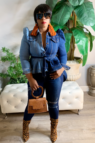 Two at a Time 012690 - two tone denim NOW $68*