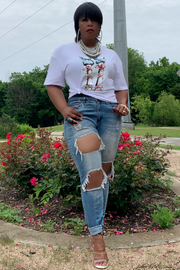 Tee shirt Pearl Glam 052446 - white (NOW $29.99)