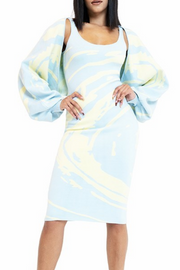 Artful Silhouette 100191 - powder blue and yellow*