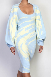 Artful Silhouette 100191 - powder blue and yellow*