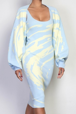 Artful Silhouette 100191 - powder blue and yellow*