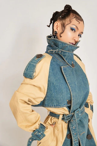 style 013138 - denim and khaki