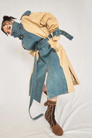 style 013138 - denim and khaki