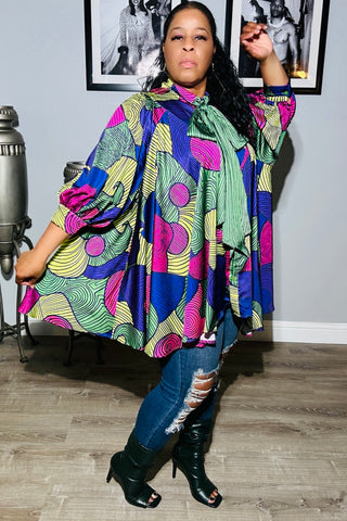 Swirly 120121 - green multicolor (NOW $55.00)*