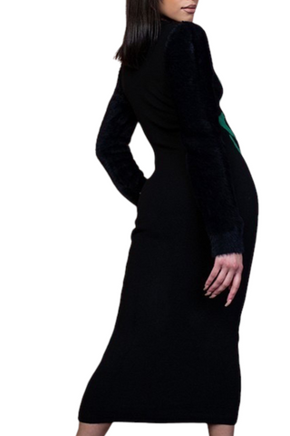 Womans Peak 091173 - black and kelley green*